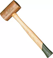 Weaver Leather Supply Rawhide Mallet, Silent Robust Water Buffalo Leather Hammer, Leathercraft Tool for Tooling
