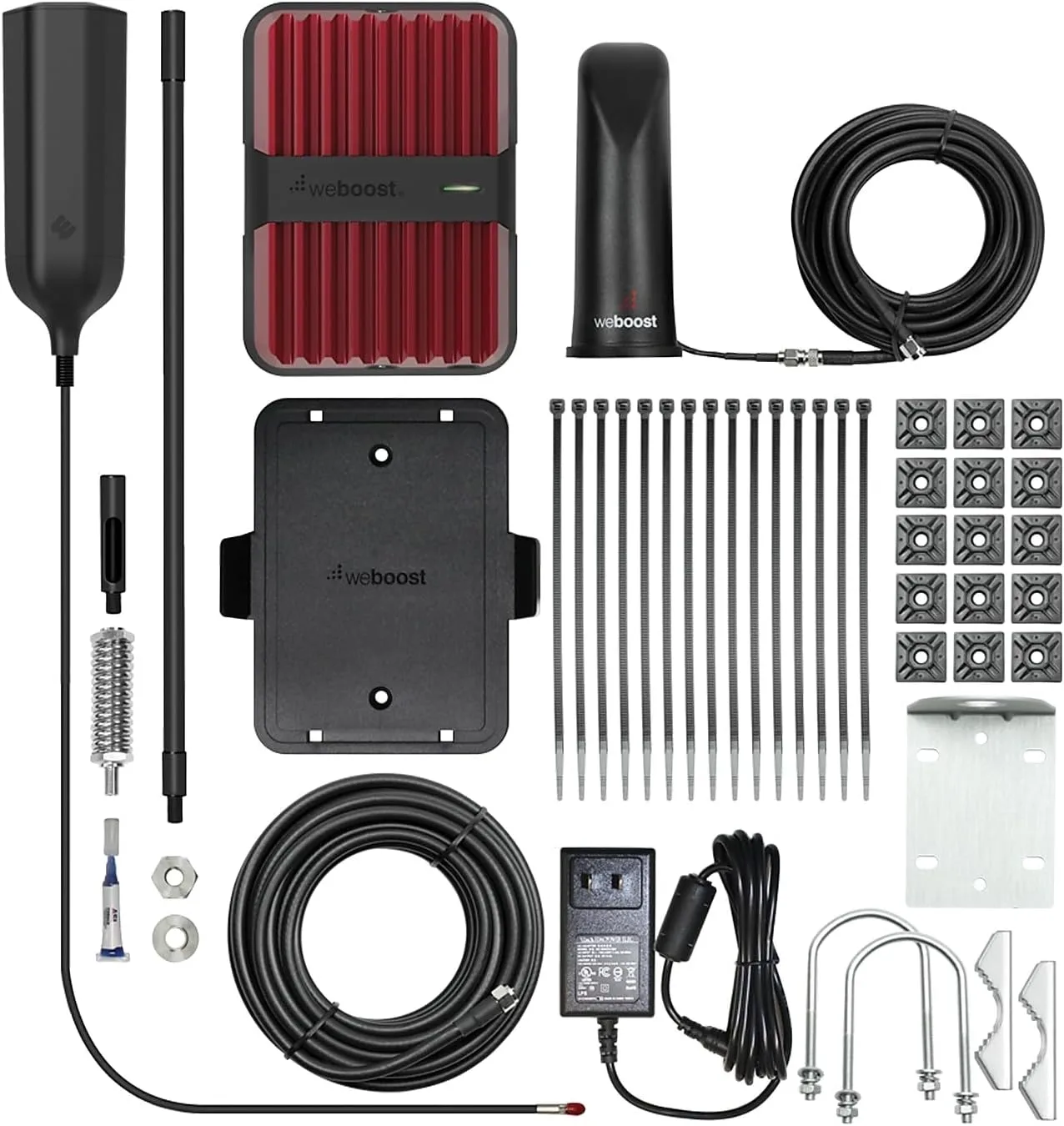 weBoost Drive Reach RV - Cell Phone Signal Booster kit | Boosts 4G LTE & 5G for All U.S. Carriers - Verizon, AT&T, T-Mobile & more | Made in the U.S. | FCC Approved (model 470354)