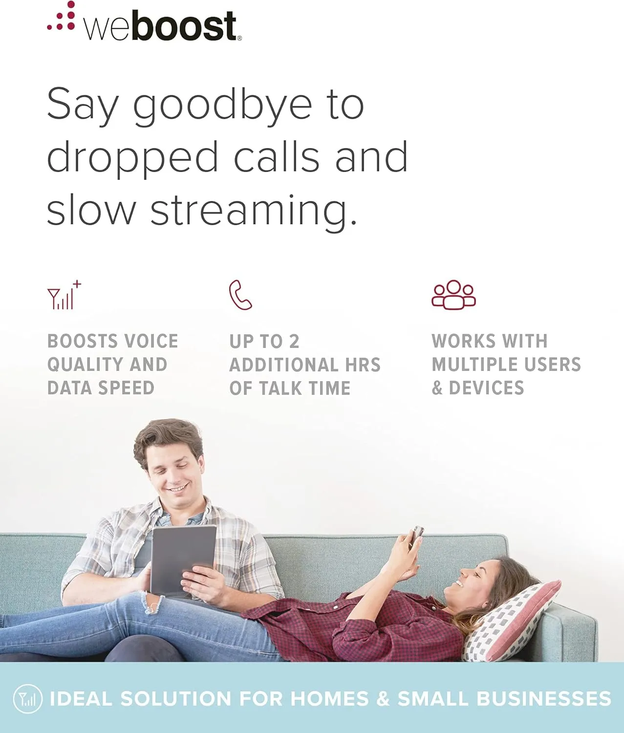 weBoost Home Multi-Carrier Cell Phone Signal Booster