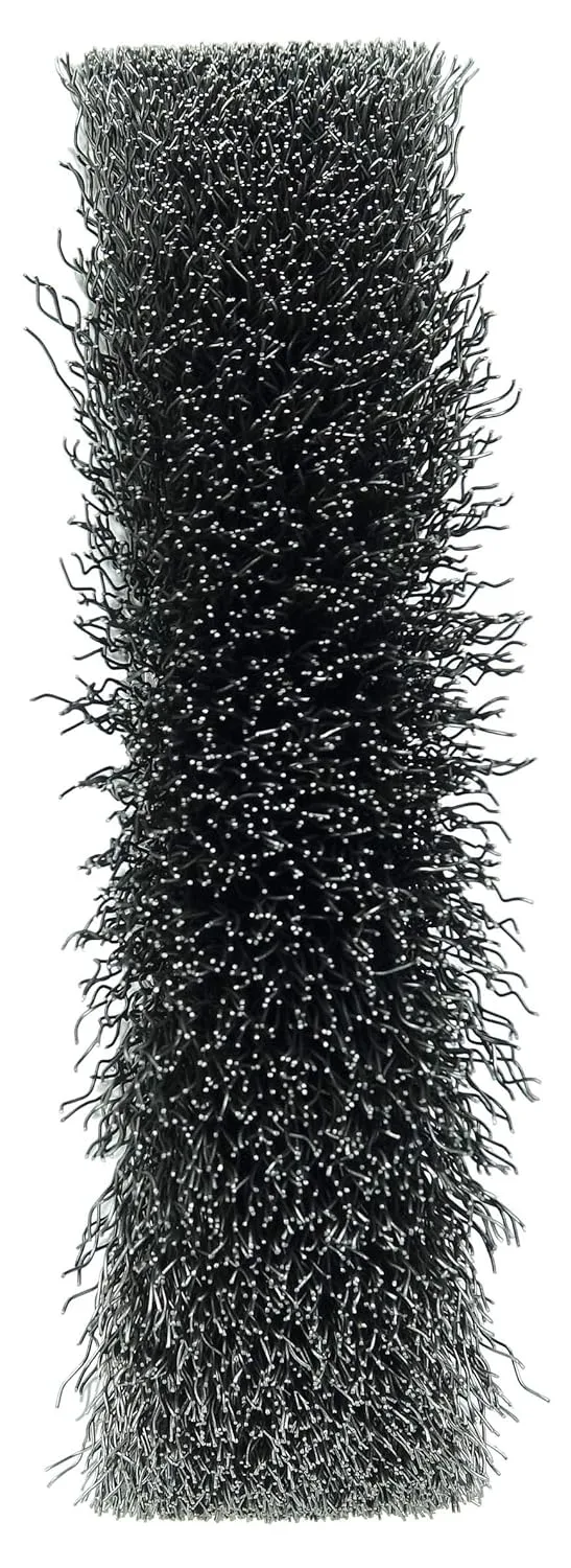 Weiler 03070 6in Wide Face Crimped Wire Wheel, .014in Steel Fill, 2in Arbor