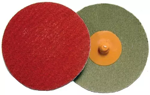 Weiler Saber Tooth Coated Ceramic Quick Change Disc - 60 Grit - 2 in Dia - Disc Style: Plastic Button