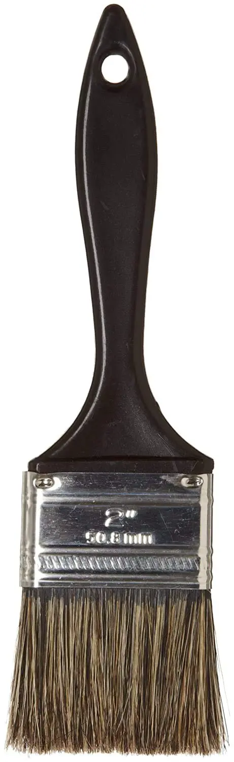 WEILER Vortec Pro Chip & Oil Brush, Grey China Bristle, Plastic Handle