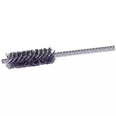 WEILER 21124 Double Spiral Tube Brush, 1" Dia, Stainless Steel