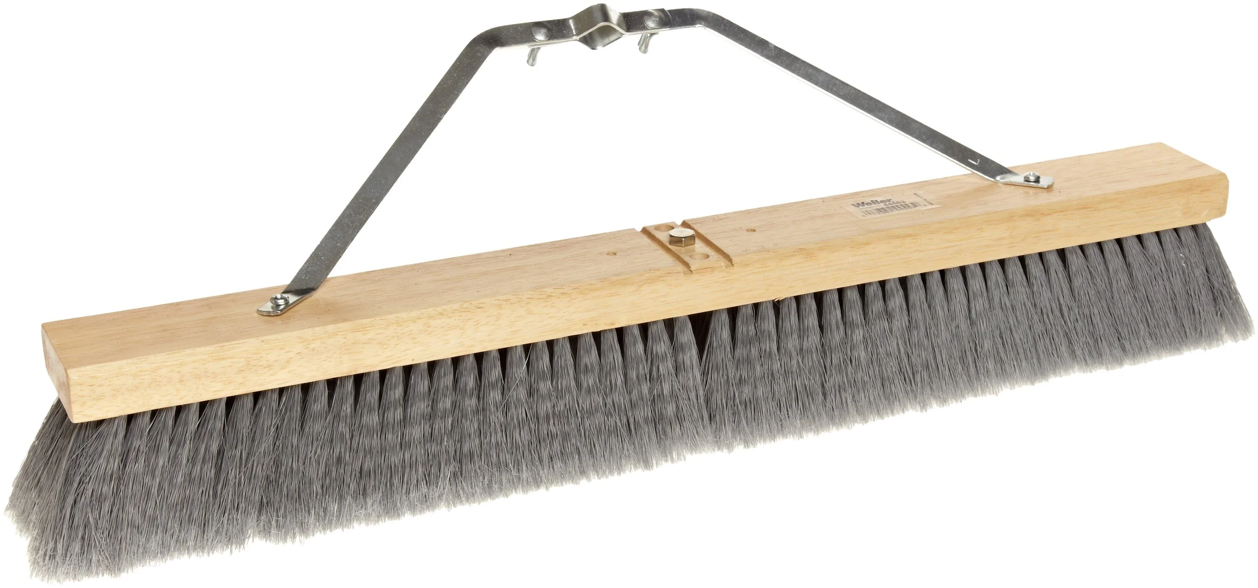 Weiler 24-inch Contractor Push Broom, Hardwood Block, Flagged Bristles
