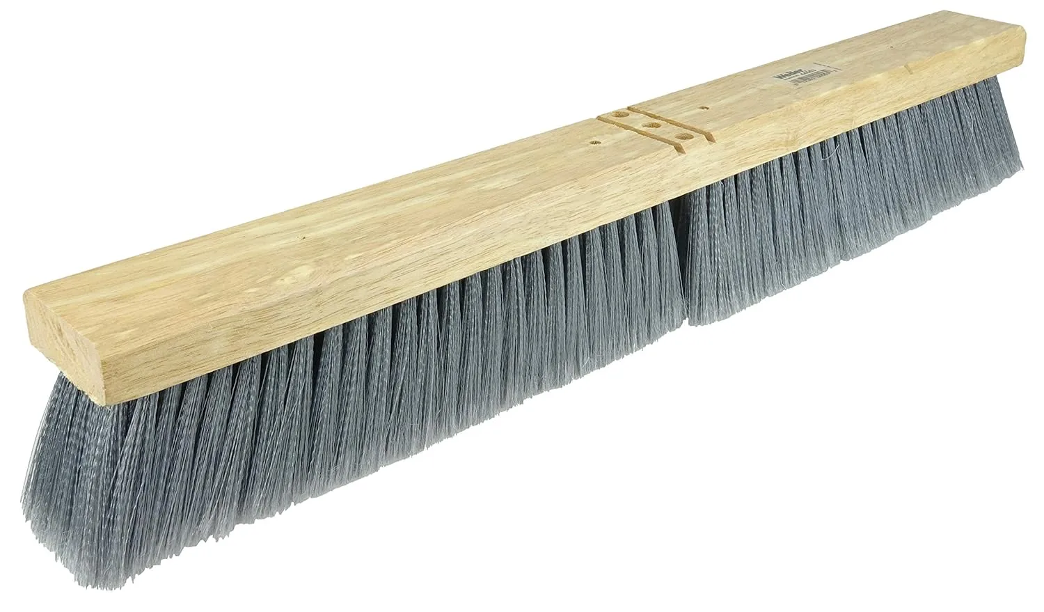 Weiler 24-inch Contractor Push Broom, Hardwood Block, Flagged Bristles