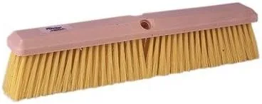 Weiler Perma-Sweep 421 Push Broom Head - Yellow Polypropylene Medium 3 in Bristle - 24 in Foam Block - 42166 [PRICE is per BRUSH]