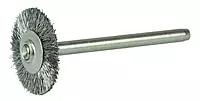 Weiler 26005 0.005" Wire Size, 3/4" Diameter, 302 Stainless Steel Bristles, 1/8" Stem Size, Wire Fill