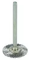 Weiler 26005 0.005" Wire Size, 3/4" Diameter, 302 Stainless Steel Bristles, 1/8" Stem Size, Wire Fill
