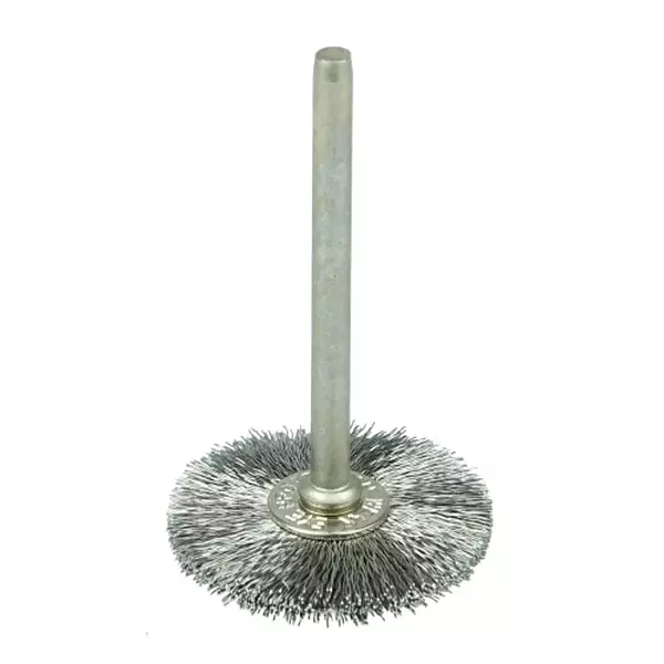 Weiler 26014 0.003" Wire Size, 1" Diameter, 302 Stainless Steel Bristles, 1/8" Stem Size, Wire Fill