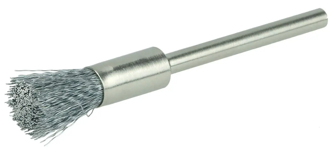 Weiler 26098 Miniature End Wire Brush, 3/16" Dia, 1/8" Stem