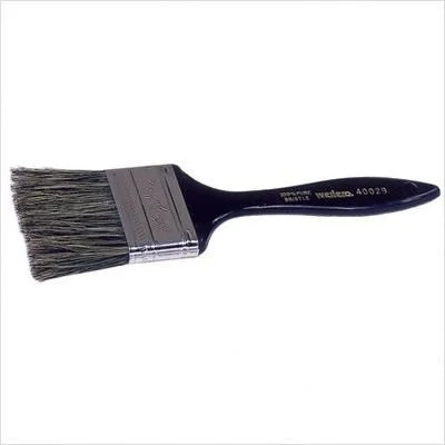 Chip & Oil Brushes - 3" Disposable Grey China Bristle w/ Black Plastic [Set of 12]
