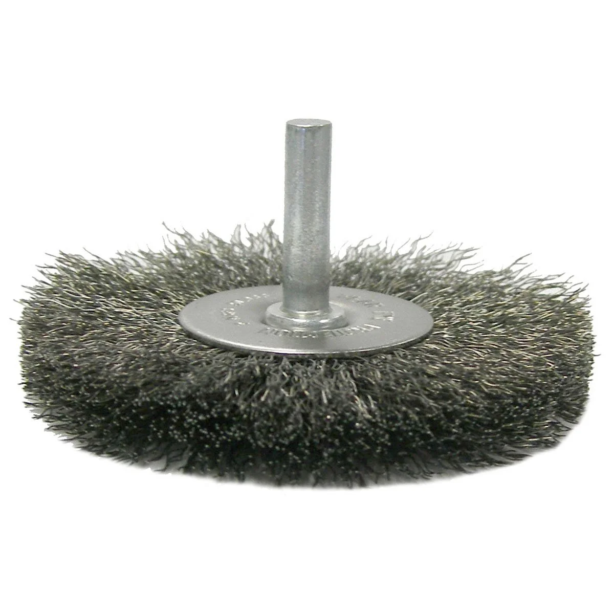 RaDial Crimped Wire Wheel Wire Brush, Stem