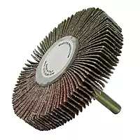 Weiler 52024 3" x 1/2" Coated Abrasive Flap Wheel, 1/4" Stem, 60 Grit (Pack of 10)