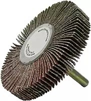 Weiler 52024 3" x 1/2" Coated Abrasive Flap Wheel, 1/4" Stem, 60 Grit (Pack of 10)