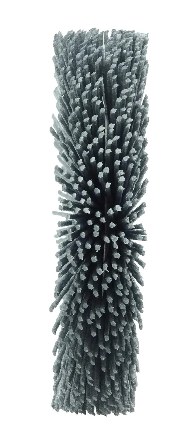 Weiler 31265 Narrow Face Nylox Wheel, Heavy-Duty, 4", 0.35/180SC Crimped Fill, 5/8"-1/2" Arbor Hole