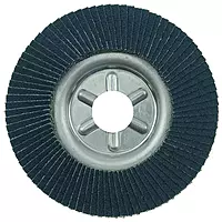 Weiler 31309 Vortec Pro 7/8" Arbor, 4-1/2" Diameter, 60 Grit, Zirconium, Aluminum Backing, Angled Abrasive Flap Disc