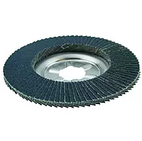Weiler 31309 Vortec Pro 7/8" Arbor, 4-1/2" Diameter, 60 Grit, Zirconium, Aluminum Backing, Angled Abrasive Flap Disc