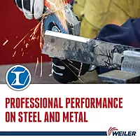 Weiler 31355 Wolverine 5" x 7/8" Arbor Hole Abrasive Flap Disc, 36 Grit Zirconia Alumina, Bevel Type 29, Phenolic Backing