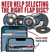 Weiler 31408 Wolverine 4-1/2" x 5/8"-11 UNC NUT Abrasive Flap Disc, 40 Grit Zirconia Alumina, Flat Type 27, Phenolic Backing