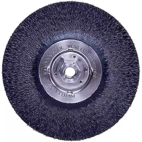 Weiler 35216 7" Encapsulated Stringer Bead Wheel .014, 5/8"-11 A.H.
