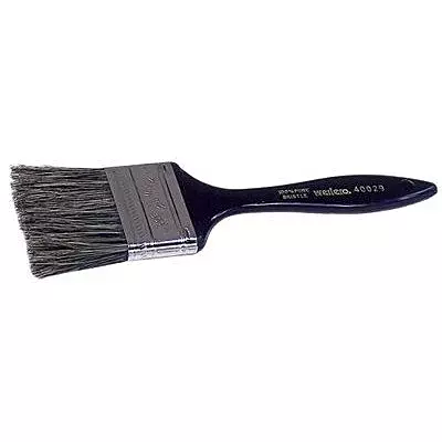 Wide 11/16" Thick 2 1/4" Grey China Bristle Plastic Handle Chip And Oil Brush [Set of 12]