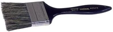 Wide 11/16" Thick 2 1/4" Grey China Bristle Plastic Handle Chip And Oil Brush [Set of 12]
