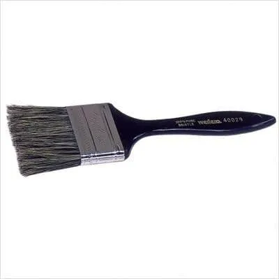 Chip & Oil Brushes - 3" Disposable Grey China Bristle w/ Black Plastic [Set of 12]