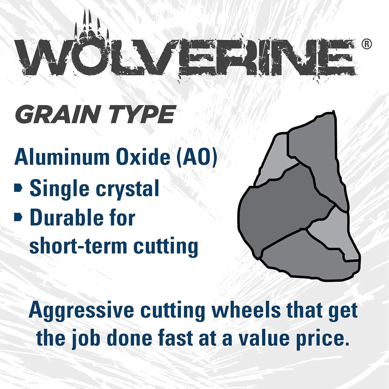 Weiler 56099 4-Inch Cutting Wheel, Wolverine AO Steel/Metal Fast Cut, Value Cutting