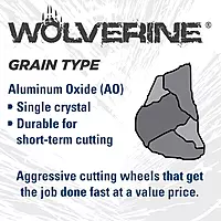 Weiler 56099 4-Inch Cutting Wheel, Wolverine AO Steel/Metal Fast Cut, Value Cutting