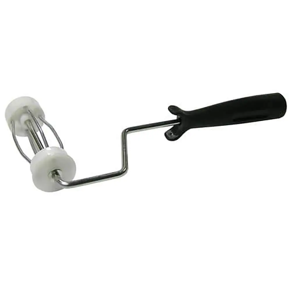 Weiler 49018 4-Inch Roller Frame, 4-Wire Cage w/Plastic Handle & 2-Plastic Caps