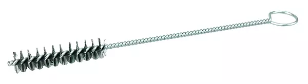 Cup Brush: 4" Dia, 0.014" Wire Dia, Steel, Knotted