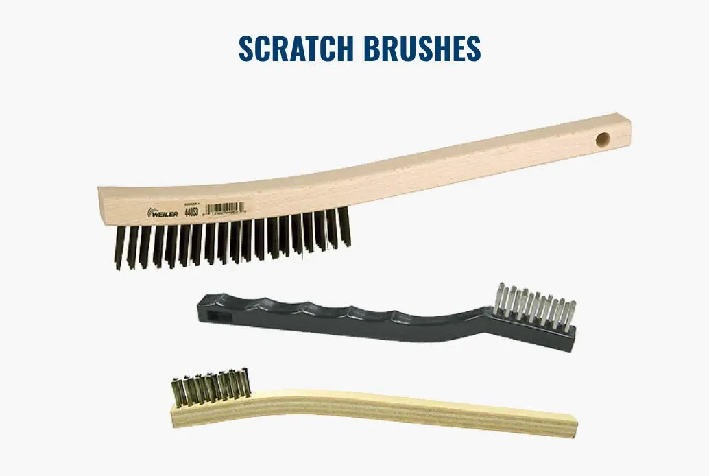 Weiler 44063 0.012" Wire Size, 5" Brush Length, 10" X 1-1/8" Block Size, 4 X 16 No. Of Rows, Steel Bristles, Hardwood Block