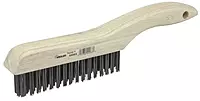 Weiler 44063 0.012" Wire Size, 5" Brush Length, 10" X 1-1/8" Block Size, 4 X 16 No. Of Rows, Steel Bristles, Hardwood Block