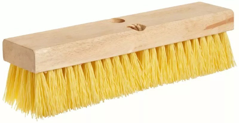 Weiler 44438 12" Block Size, 6 X 20 No. Of Rows, Wood Block, Polypropylene Fill, Deck Scrub Brush