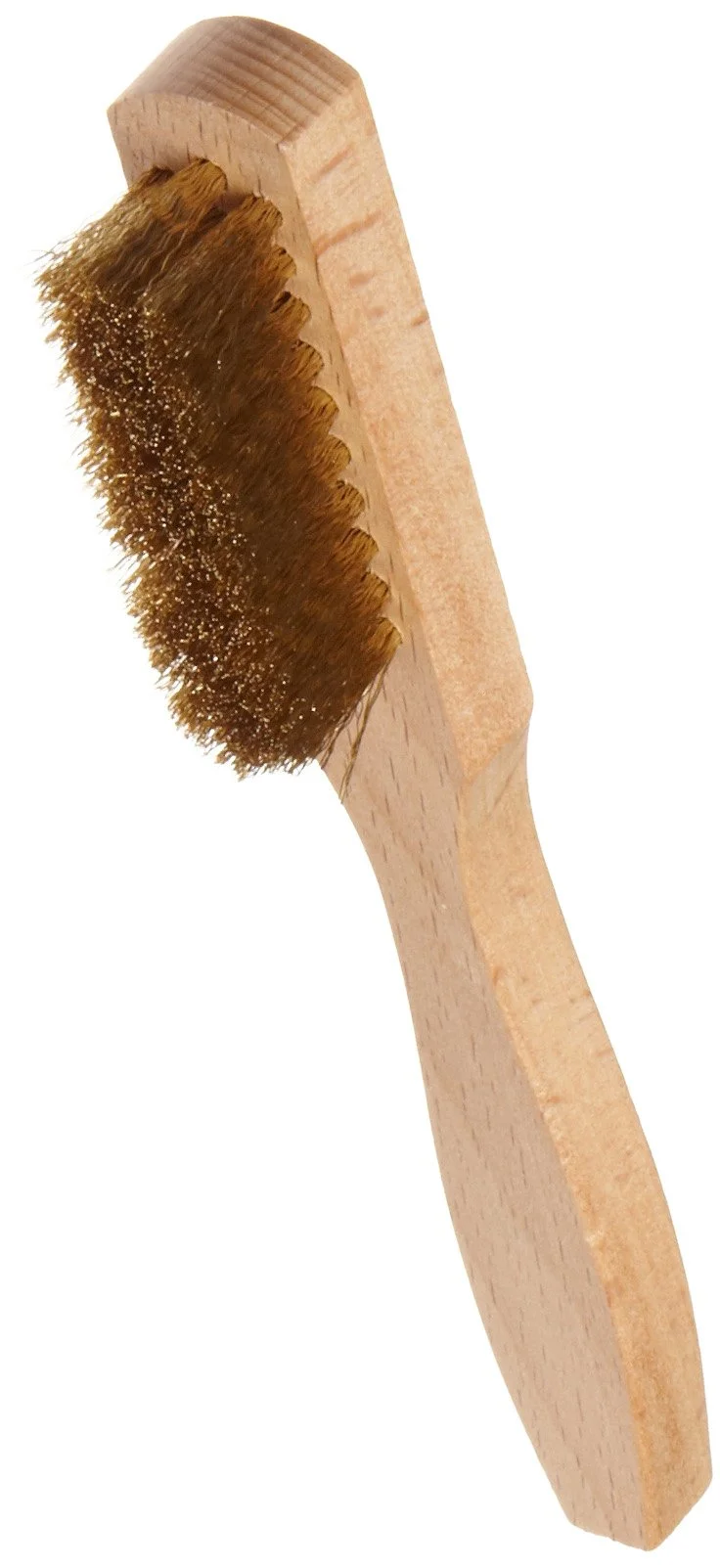 Weiler 44619 0.005" Wire Size, 6" X 1/2" Block Size, 3 X 10 No. Of Rows, Crimped Brass Fill, Wood Block