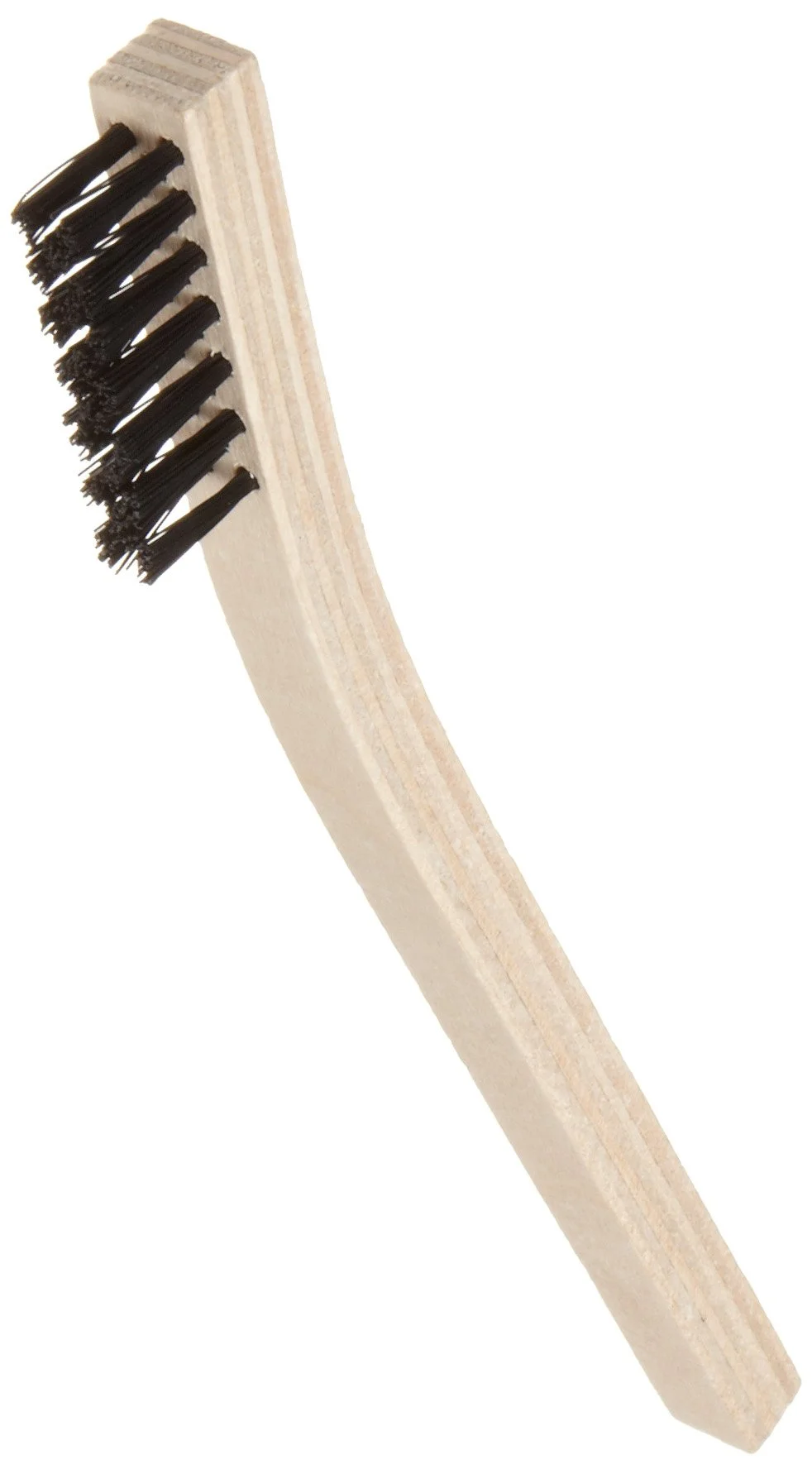 Weiler 44637 0.012" Wire Size, 7-1/2" X 1/2" Block Size, 3 X 7 No. Of Rows, Straight Black Nylon Fill, Wood Block