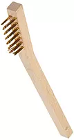 Weiler 44810 0.006" Wire Size, 7-1/2" X 1/2" Block Size, 3 X 7 No. Of Rows, Straight Brass Bristles