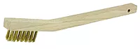 Weiler 44810 0.006" Wire Size, 7-1/2" X 1/2" Block Size, 3 X 7 No. Of Rows, Straight Brass Bristles