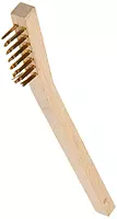 Weiler 44810 0.006" Wire Size, 7-1/2" X 1/2" Block Size, 3 X 7 No. Of Rows, Straight Brass Bristles