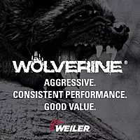 Weiler 59577 Tiger 7/8" Arbor, 4-1/2" Diameter, 80 Grit, Aluminum Oxide, Fiber Backing, Resin Fiber Disc