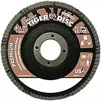 Weiler Type 29 Non-Woven Aluminum Oxide Flap Disc - Coarse Grade - 4 1/2 in Dia 7/8 in Center Hole - 13000 Max RPM
