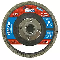 Weiler Vortec Pro Type 27 Non-Woven Zirconium Flap Disc - Medium Grade - 4 1/2 in Dia 5/8 in Center Hole - 13000 Max RPM