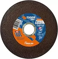 Cutoff Wheel: 5" Dia, 0.0393" Thick, 7/8" Hole, Zirconia Alumina