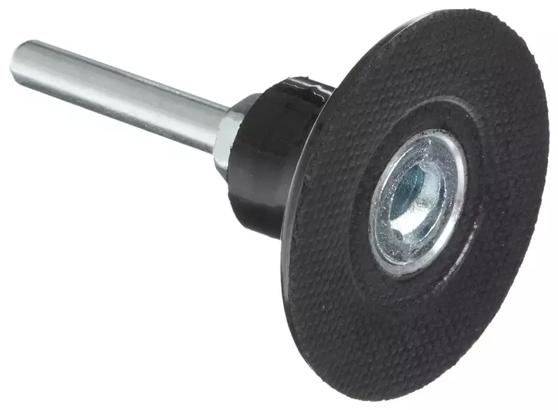 Weiler 51551 Tiger 1/4" Stem, 2" Diameter, Non-Woven Surface Conditioning Plastic Button Style Back-Up Pad