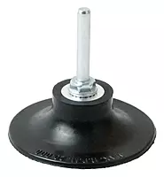 Weiler 51551 Tiger 1/4" Stem, 2" Diameter, Non-Woven Surface Conditioning Plastic Button Style Back-Up Pad