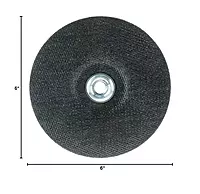 Weiler 56278 6 Inch Cutting Wheel, Wolverine AO Steel/Metal Fast Cutting, 3/32" A24R Type 27 5/8"-11 Hub