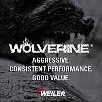 Weiler 59503 Wolverine Aluminum Oxide Resin Fiber Sanding & Grinding Disc, 5" Diameter, 36 Grit, 7/8" Arbor Hole (Pack of 25)