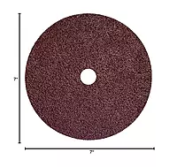 Weiler 59523 Wolverine Aluminum Oxide Resin Fiber Sanding & Grinding Disc, 7" Diameter, 36 Grit
