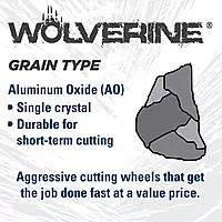 Weiler 59523 Wolverine Aluminum Oxide Resin Fiber Sanding & Grinding Disc, 7" Diameter, 36 Grit
