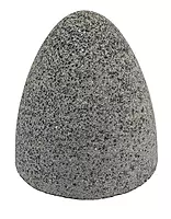 Weiler 68314 TIGER AO TYPE 16 Round Tip Portable Grinding Cone, A24-R, 3" X 3" X 5/8-11 (Pack of 12)